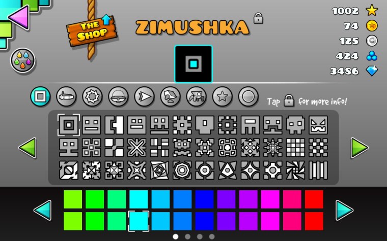 Geometry Dash скины