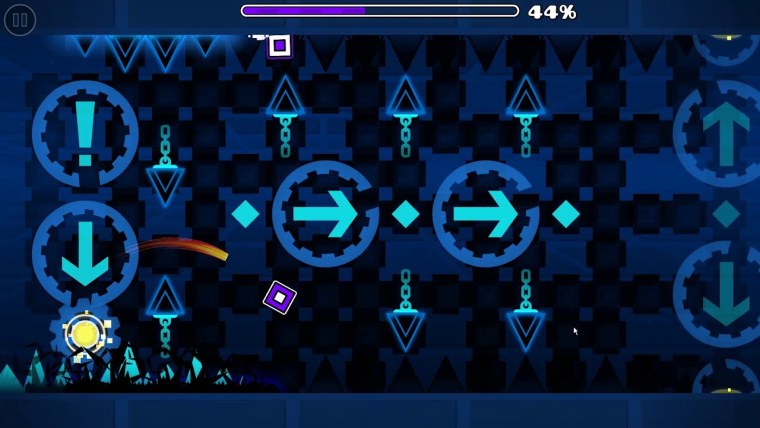 Geometry Dash синий