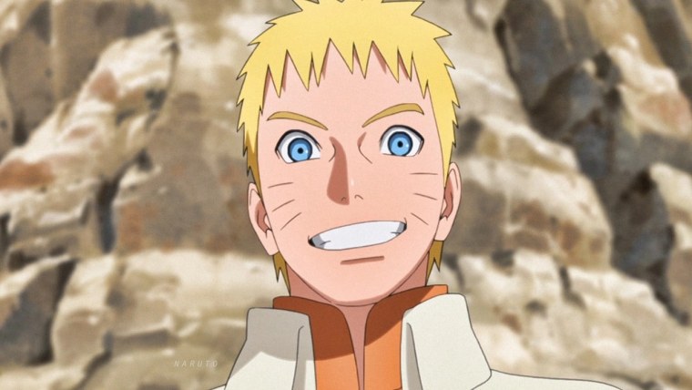 Наруто взрослый улыбается