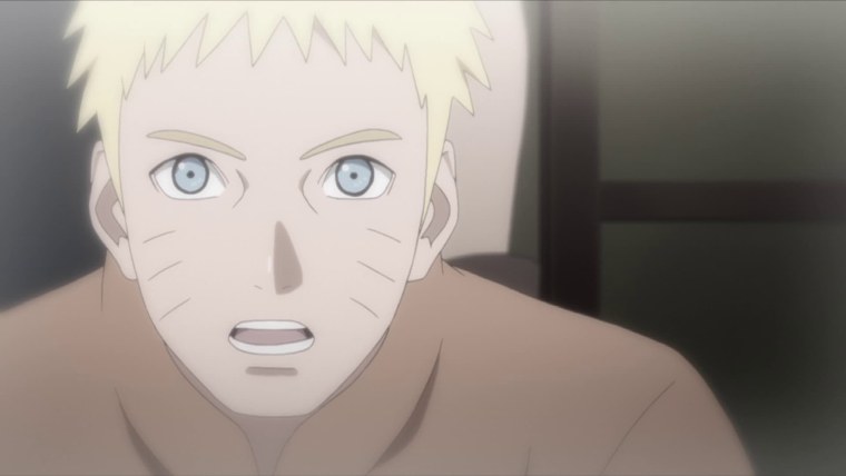 Наруто Узумаки улыбается