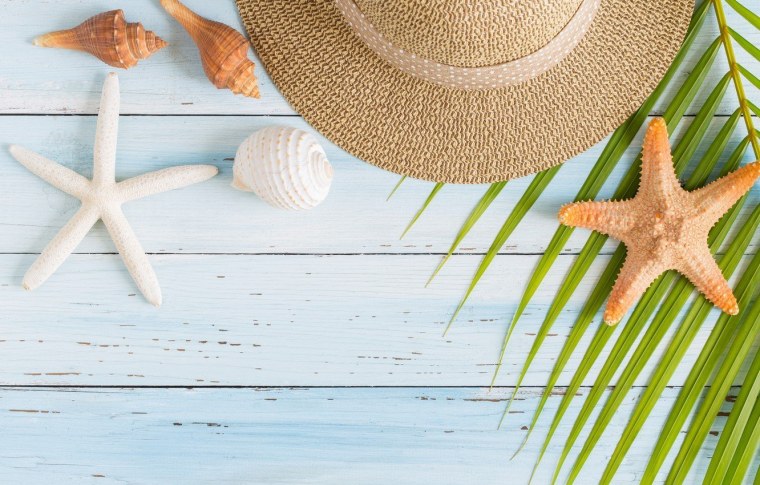 Море ракушки пальмы