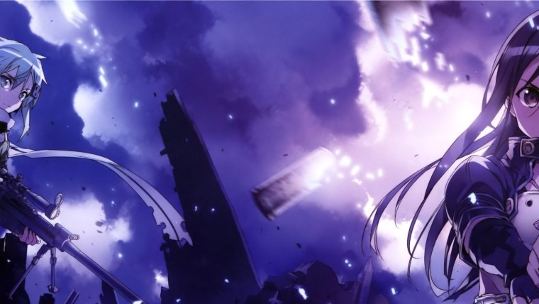 Кирито мастера меча фиолетовый