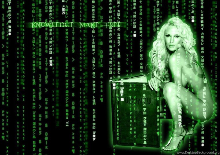 Заставка в стиле матрицы