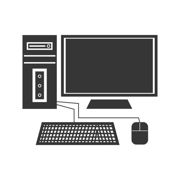 Компьютер схематичное изображение