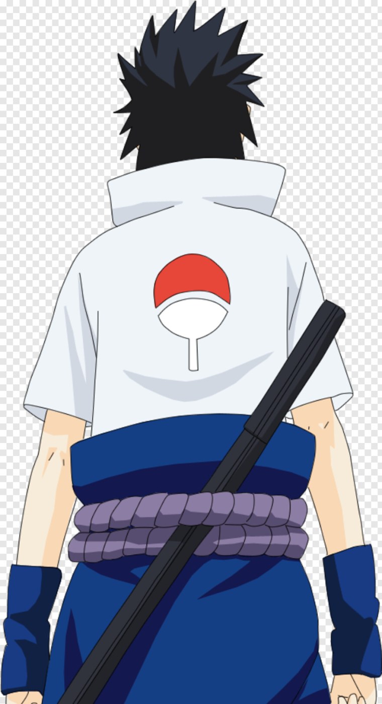 Саске в полный рост с кунаем