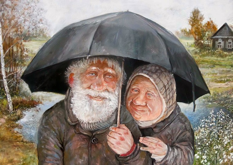 Мультяшное лицо бабушки