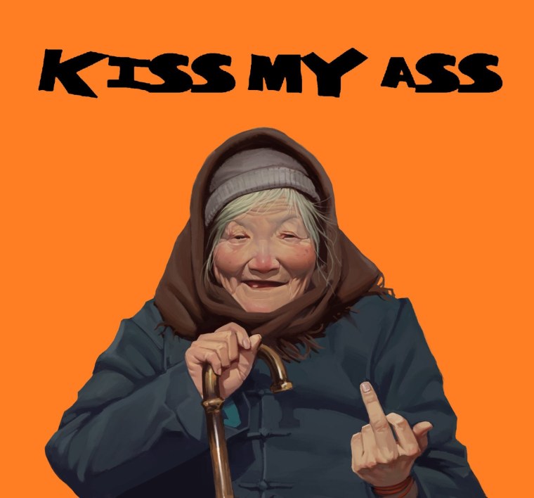 Старушка мультяшный