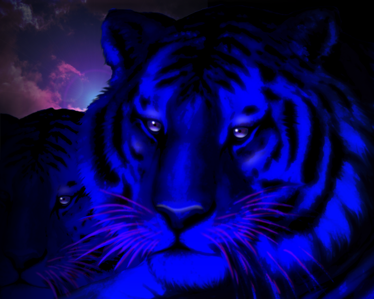 Алмазная живопись тигр и Тигренок