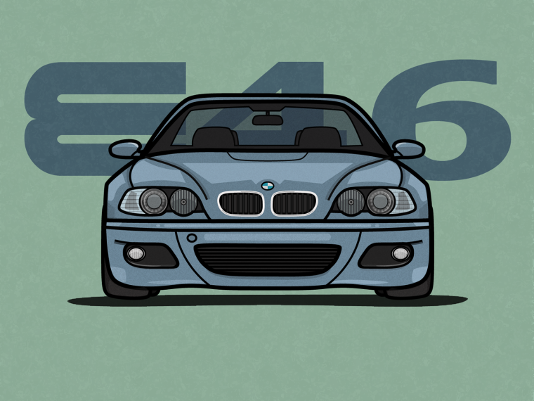 BMW e46 рисунок