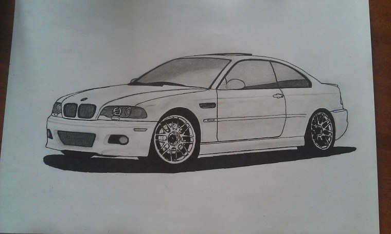 BMW e39 рисунок