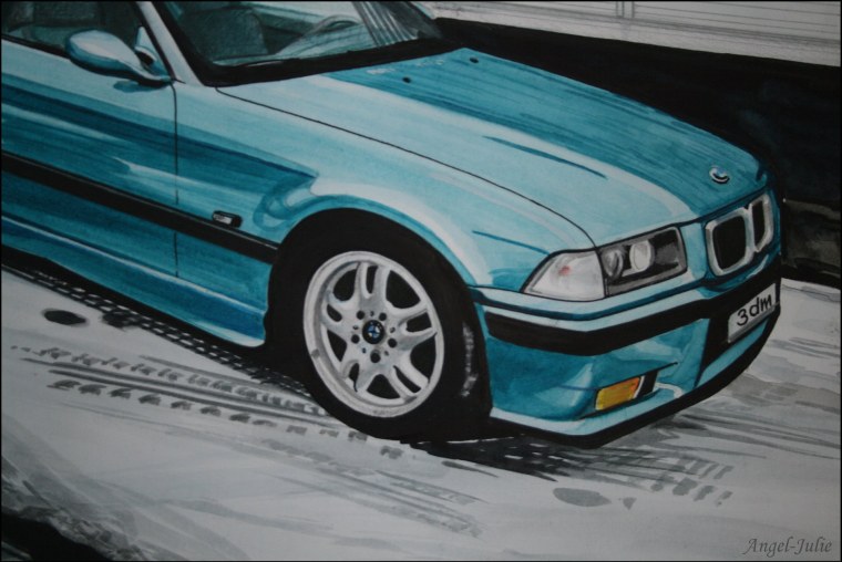 БМВ м5 нарисовать спереди