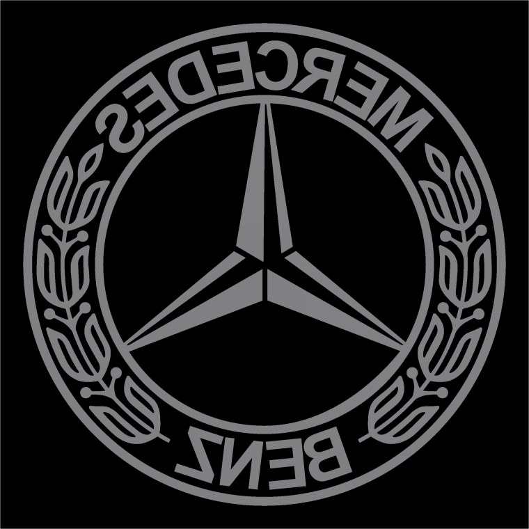 Мерседес Бенц значок черно белое