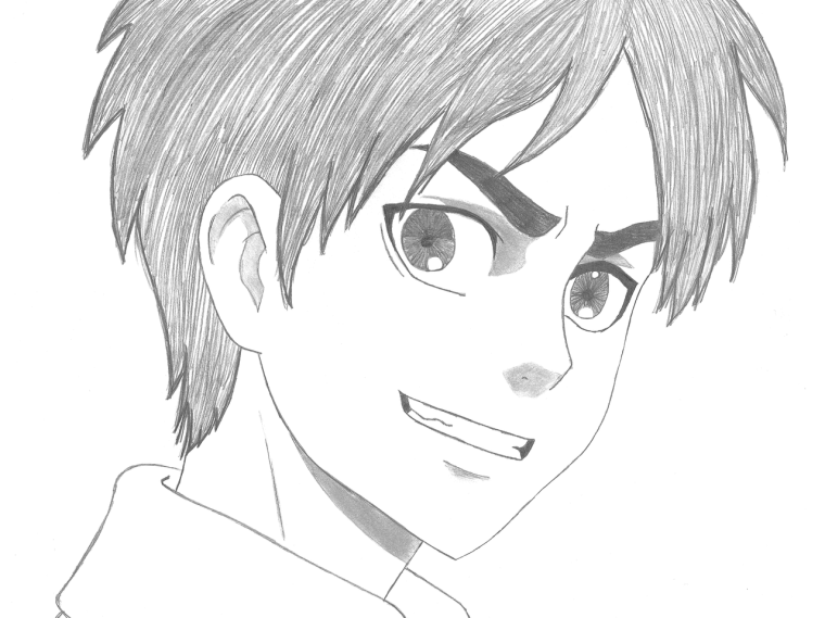 Нарисовать Эрена Йегера