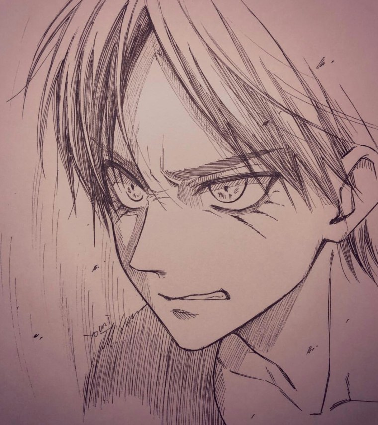 Эрен Йегер скетч Титан