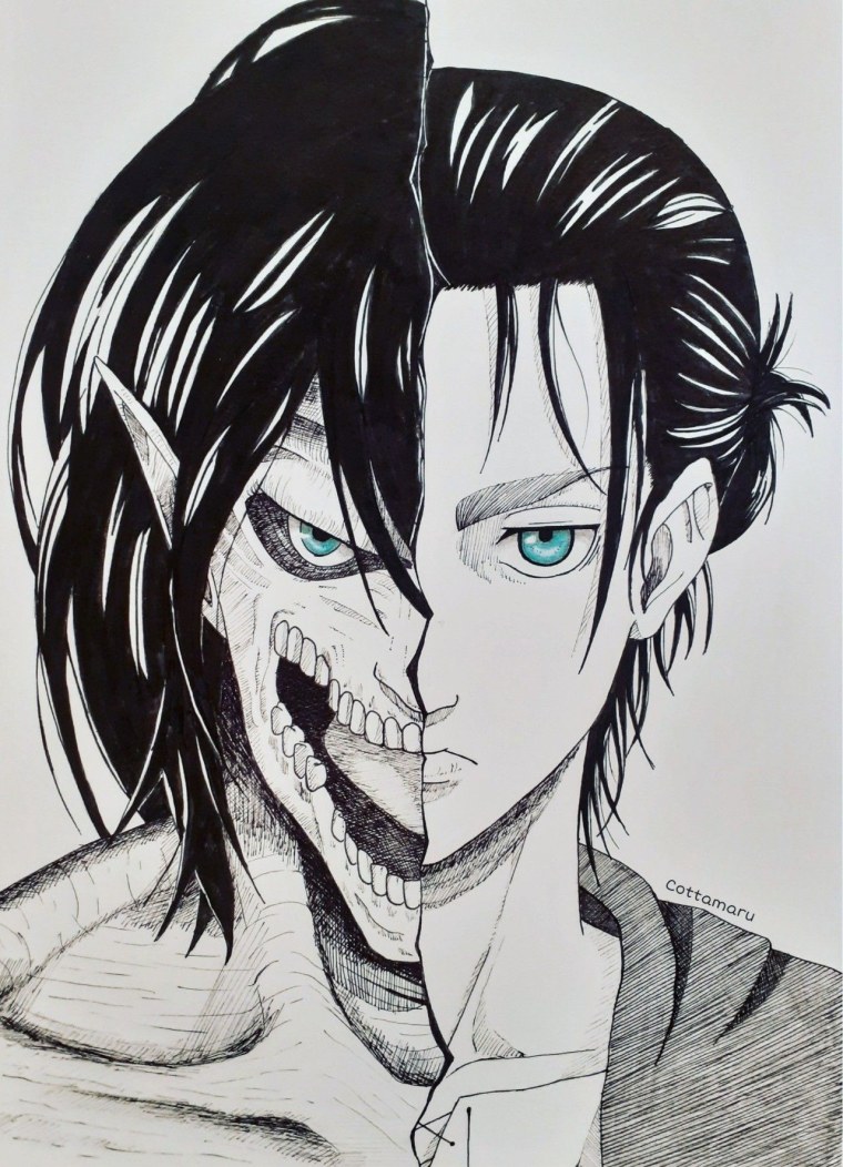 Эрен взрослый Титан