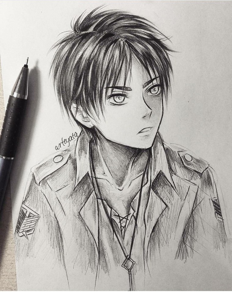 Атака титанов скетчи Эрен