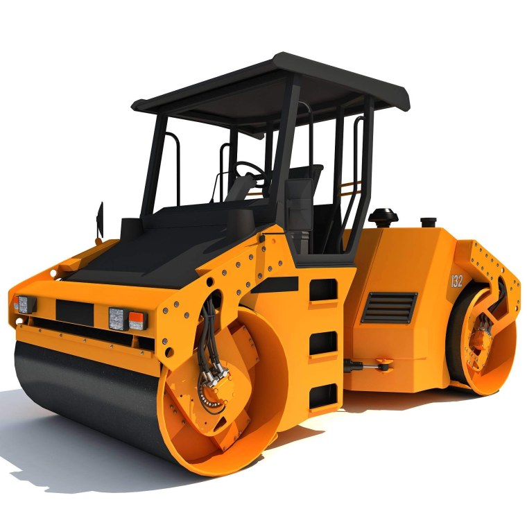 Asphalt Roller 3d model