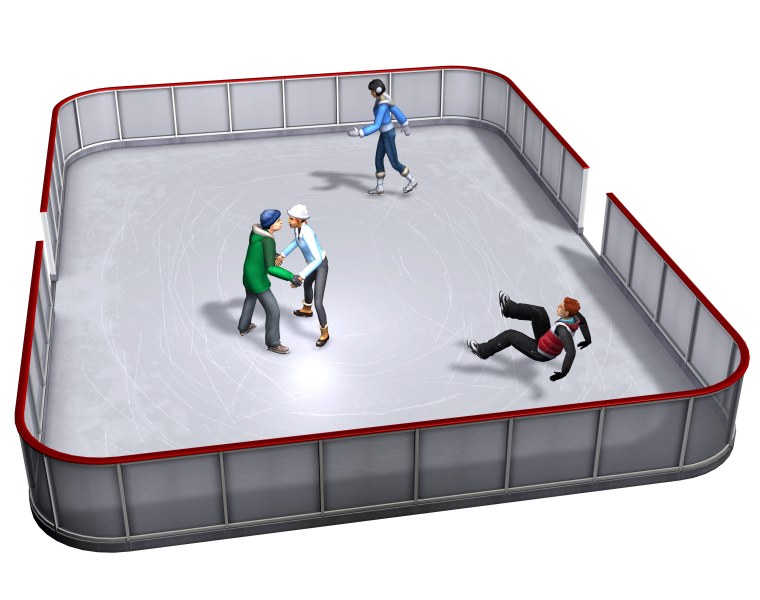 Каток на прозрачном фоне