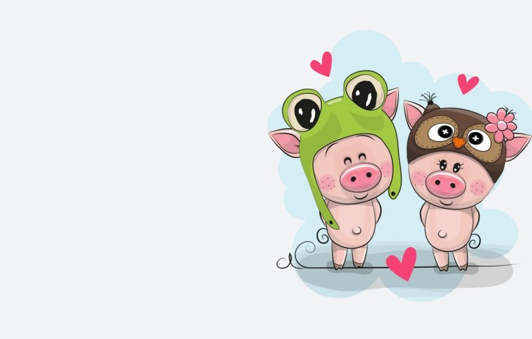 Влюбленные свинки