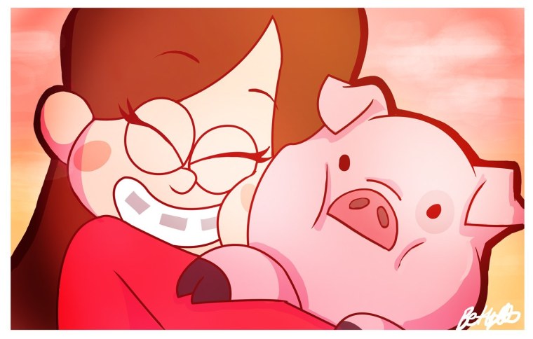 Обои свинки Пеппы возле дома