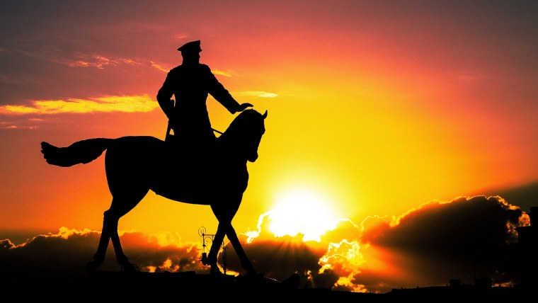Казак на закате