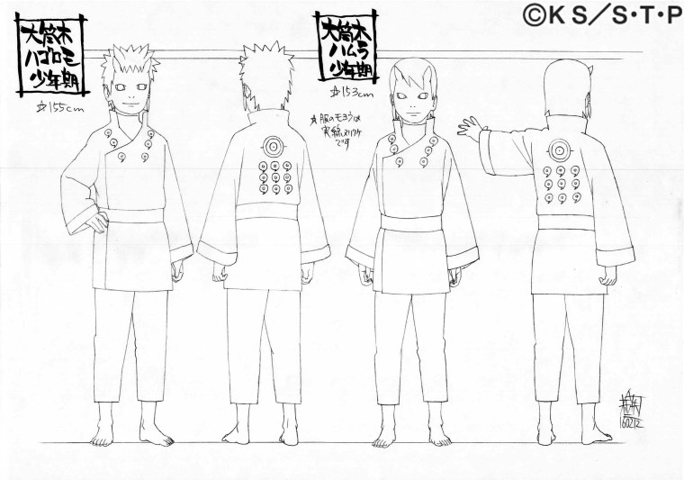 Наброски Масаси Кисимото Боруто