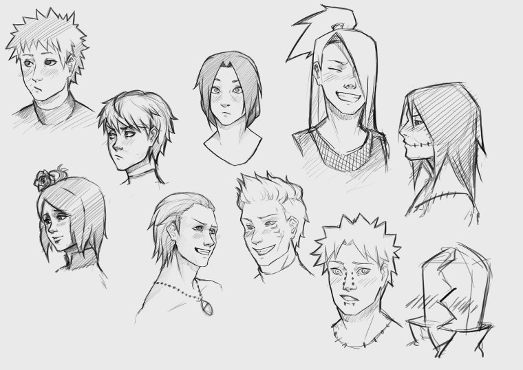 Наруто референс персонажей