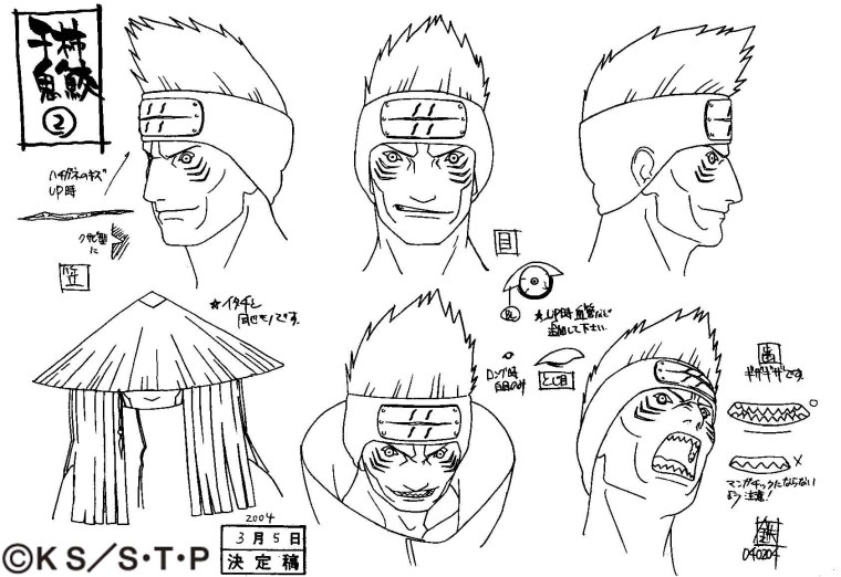Дополнительные материалы Наруто черновики и эскизы