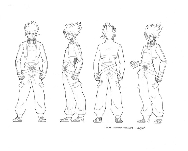 Эскиз персонажа для моделирования