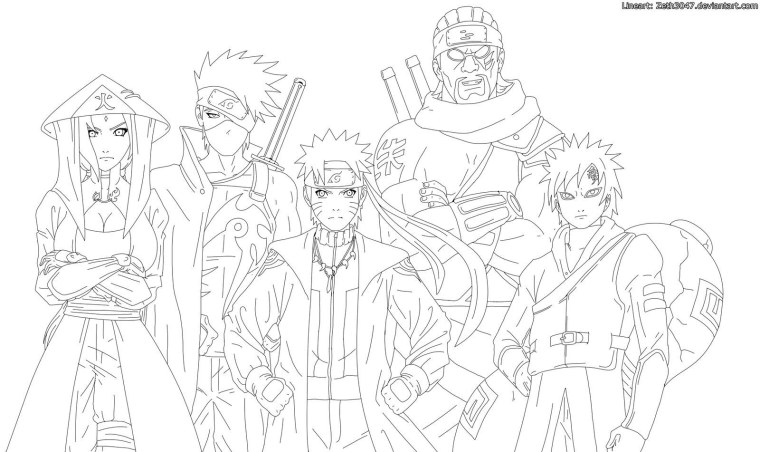 Масаси Кисимото раскраска