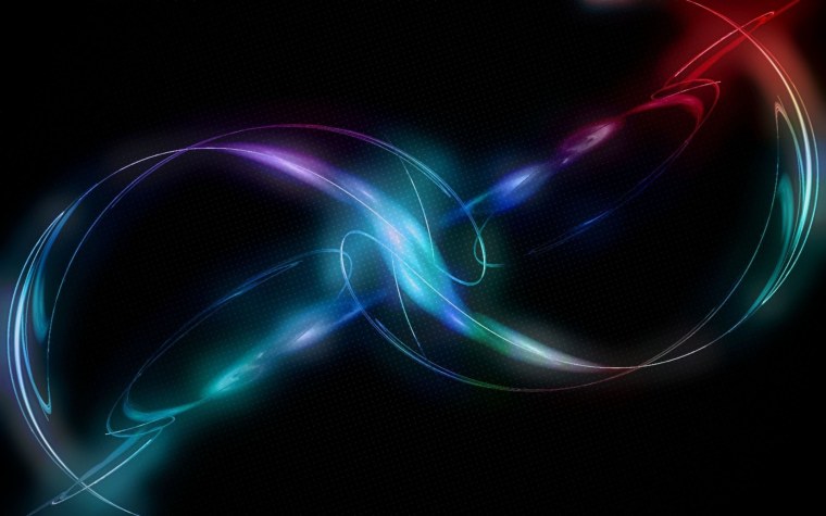 Цветная абстракция на черном фоне