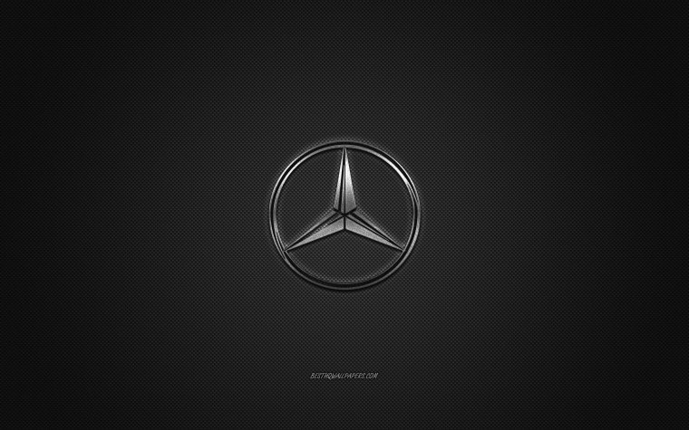 Логотип Мерседес карбон