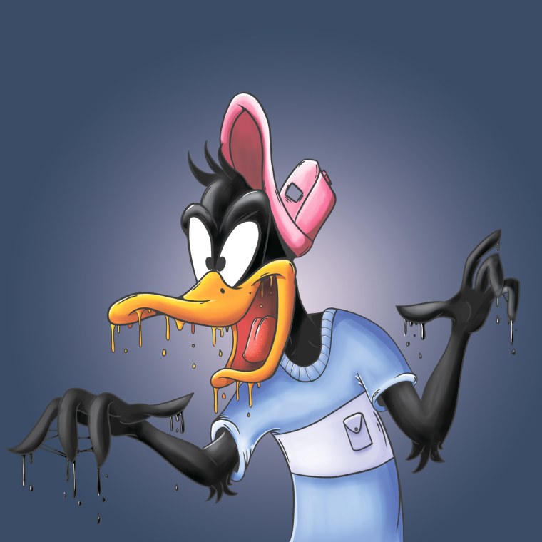 Зубастая утка из мультика