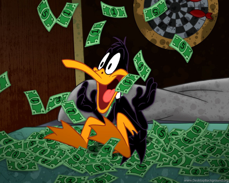 Даффи дак с деньгами