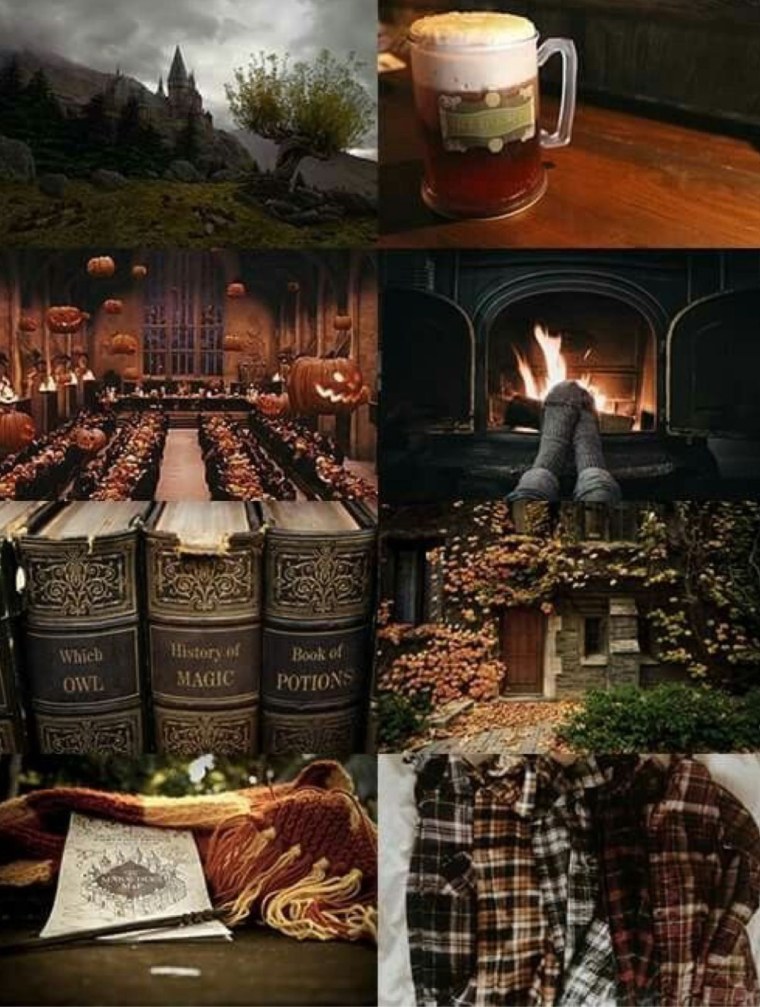 Гарри Поттер Хогвартс осень