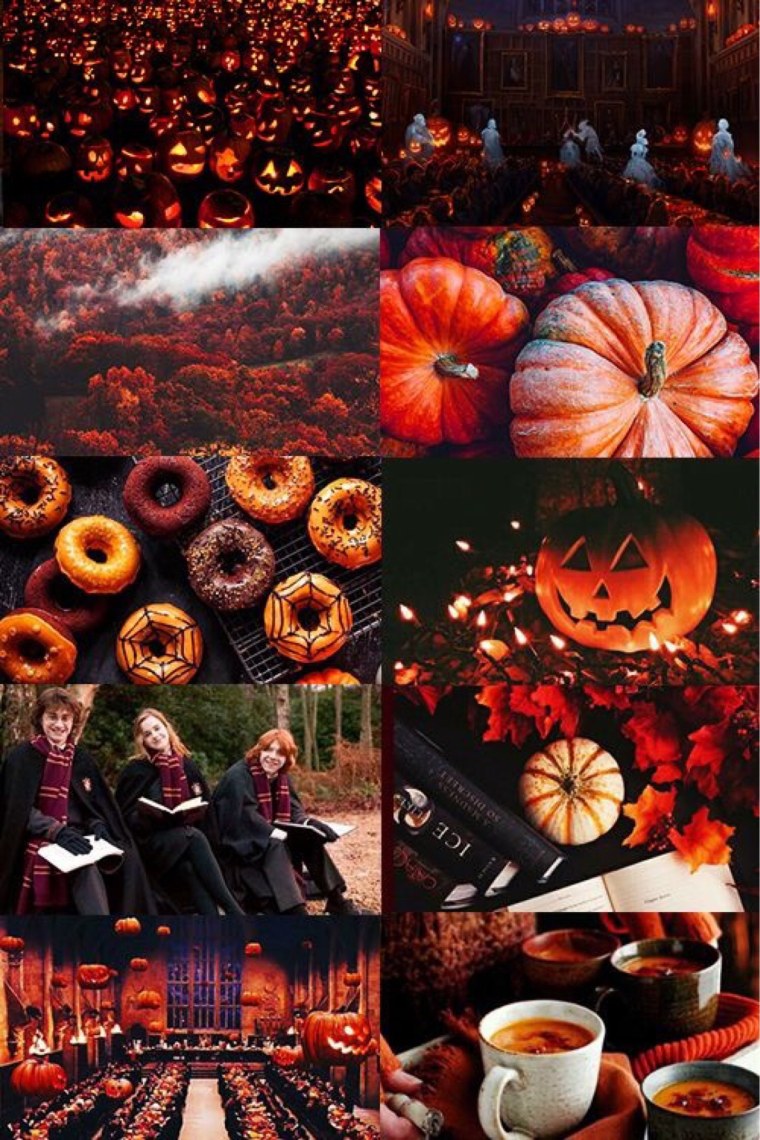 Эстетика осень уют Гарри Поттер