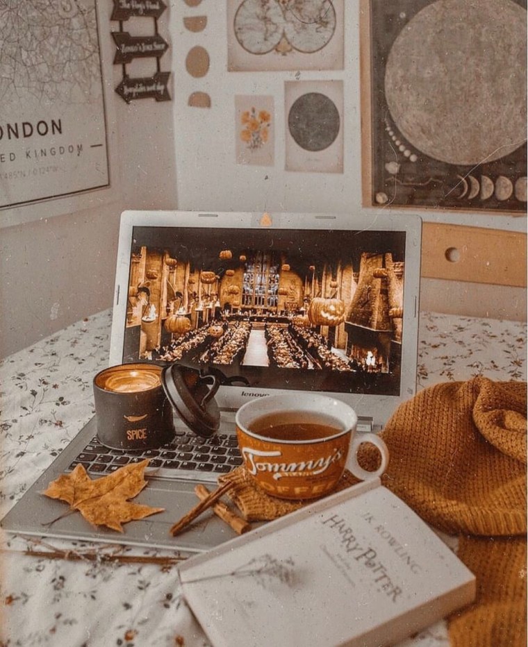 Эстетика осень уют Гарри Поттер