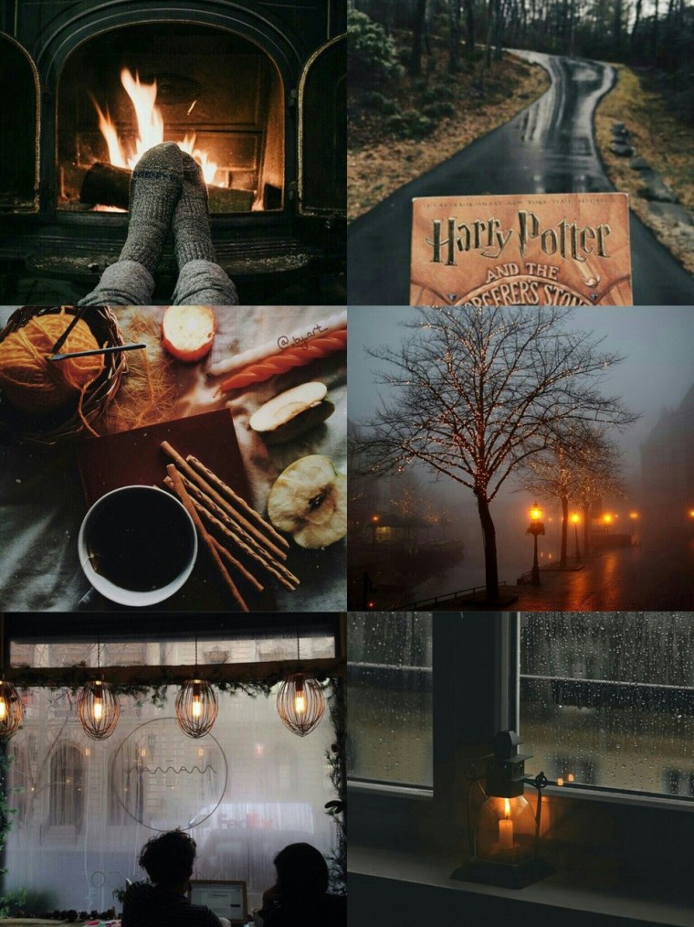 Гарри Поттер осенняя Эстетика