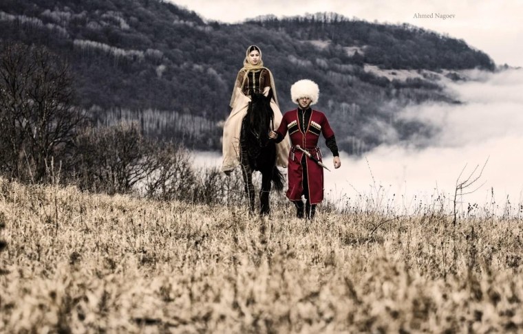 Кавказ джигит Горянка