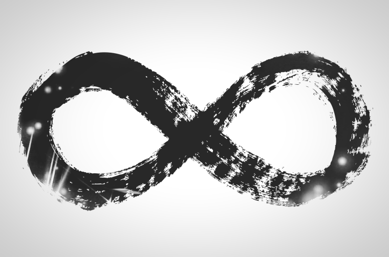 Символ бесконечности на прозрачном фоне