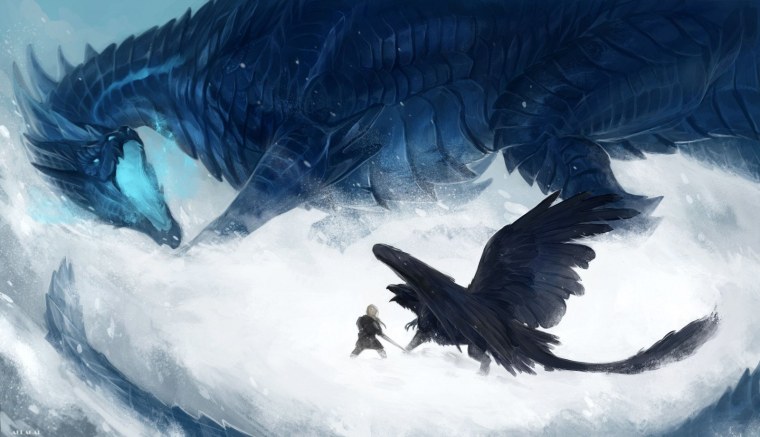 Пернатый ледяной дракон