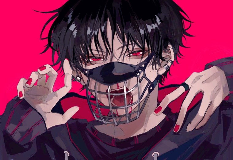 Аниме куны в противогазах