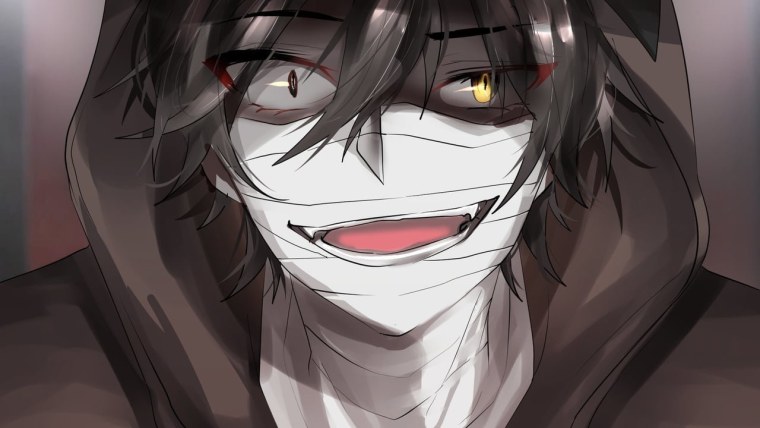 Аниме парень в маске