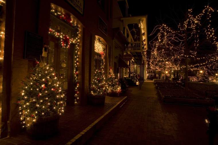 Новогодние улицы в Америке