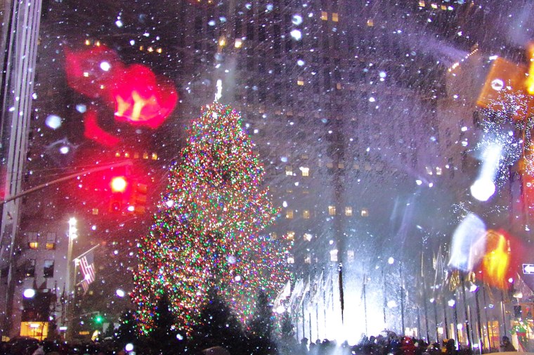 Новый год Нью Йорк снег