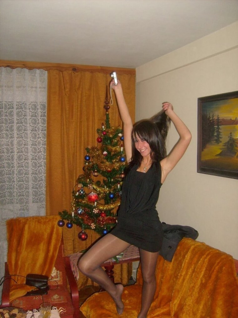 Колготки новый год домашние