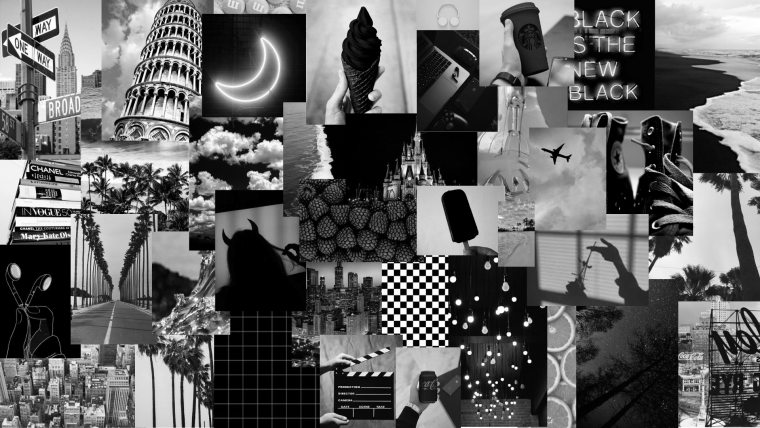 Черный цвет коллаж