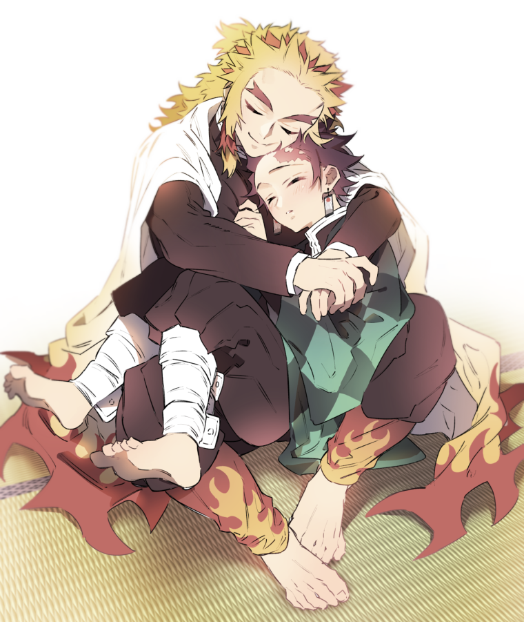 Ренгоку и Танджиро друзья