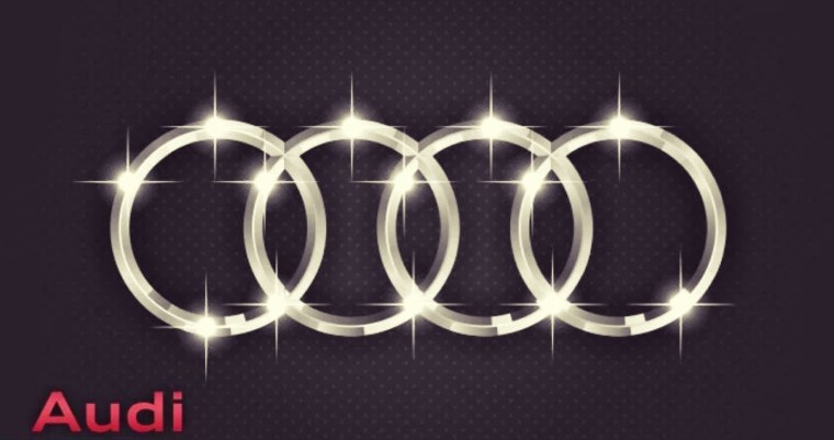 Красивый знак Ауди