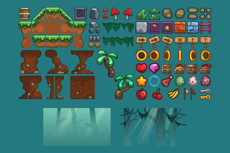 Pixel Tileset platformer